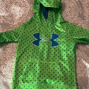 Under Armour Kids Green Polka Dot Hoodie